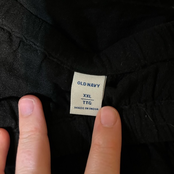 Black off the shoulder dress - linen mix fabric - Picture 3 of 3